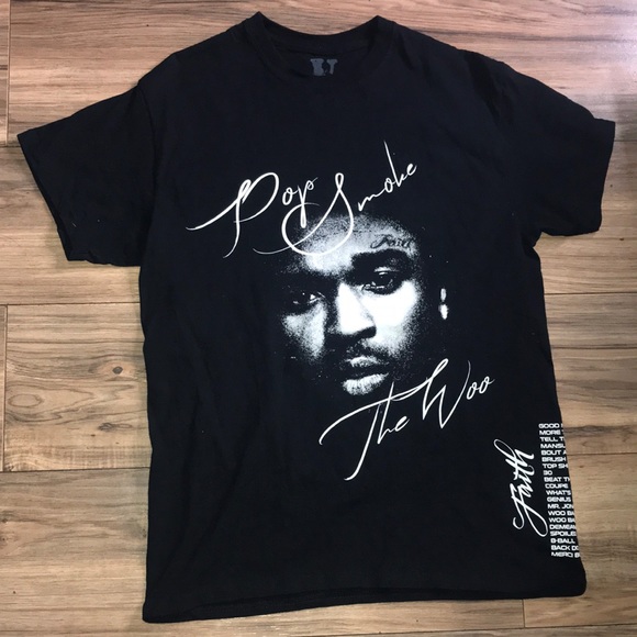 VLONE Other - Vlone Pop Smoke black and white short sleeves tshirt